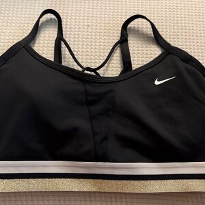 Nike Black & Gold Sport Bra - Strappy Support